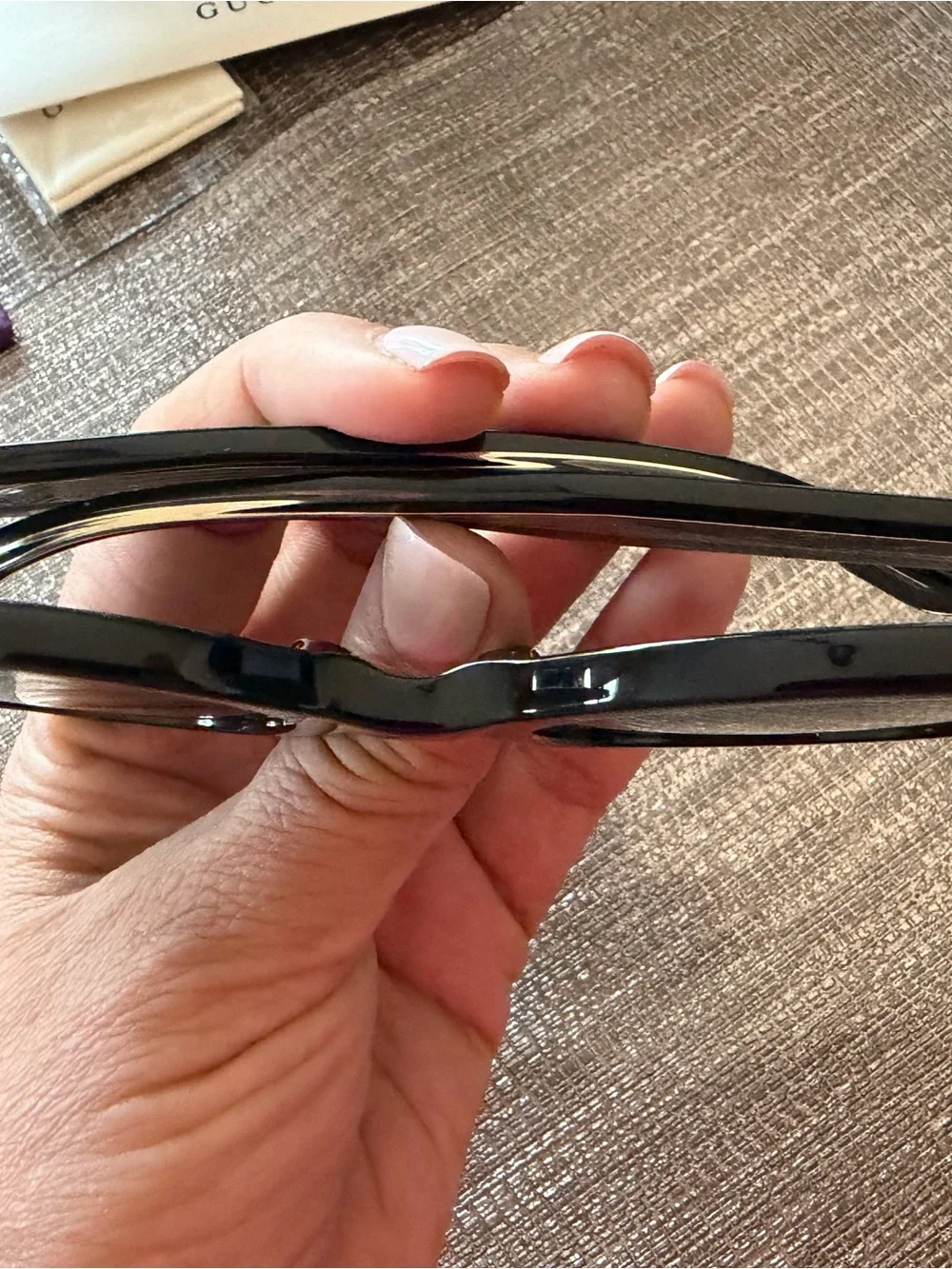 Gucci Oversized Round Black Sunglasses with Dark Lenses